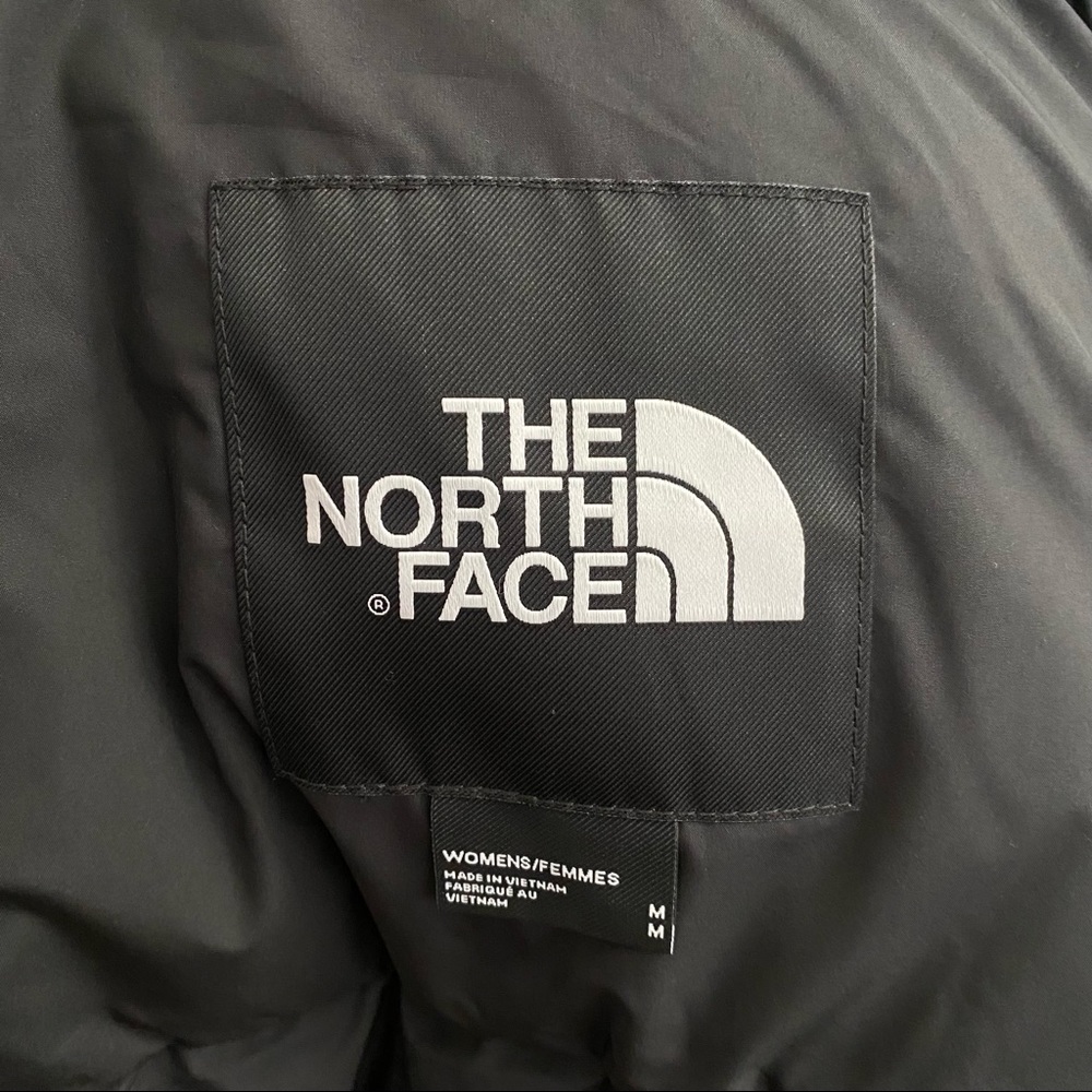 The North Face Women’s Balham Down Coat TNF Black / Camo Print Sz M - Picture 15 of 16